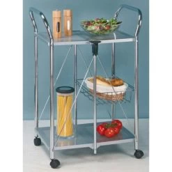 Wenko Beistell- Und Küchenwagen Sunny Silber -Küchenwerkzeug – los geht’s! 2910677 1068 900060100 2