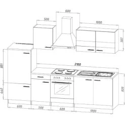 Respekta Küchenzeile 270 Cm Mit Glaskeramikkochfeld Weiß - Eiche Sägerau 25 Respekta Küchenzeile 270 Cm Mit Glaskeramikkochfeld Weiß - Eiche Sägerau -Küchenwerkzeug – los geht’s! 2980555 KB270ESWSC 03