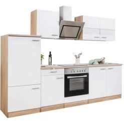 Respekta Küchenzeile 270 Cm Mit Glaskeramikkochfeld Weiß - Eiche Sägerau 39 Respekta Küchenzeile 270 Cm Mit Glaskeramikkochfeld Weiß - Eiche Sägerau -Küchenwerkzeug – los geht’s! 2980555 KB270ESWSC 04