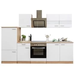 Respekta Küchenzeile 270 Cm Mit Glaskeramikkochfeld Weiß - Eiche Sägerau 40 Respekta Küchenzeile 270 Cm Mit Glaskeramikkochfeld Weiß - Eiche Sägerau -Küchenwerkzeug – los geht’s! 2980555 KB270ESWSC 06