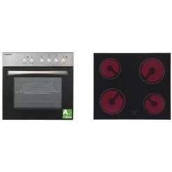 Respekta Einbauherd-Set Edelstahl Mit Glaskeramikkochfeld EEK: A -Küchenwerkzeug – los geht’s! 2 4384 Respekta Herd Set 1