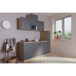 Respekta Küchenzeile KB180ESGMI 180 Cm Grau-Eiche Sägeräu Nachbildung -Küchenwerkzeug – los geht’s! 3125770 4384 4