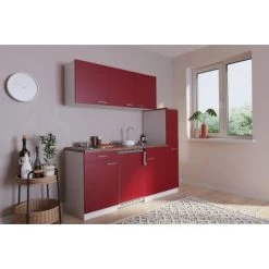 Respekta Küchenzeile KB180WR 180 Cm Rot-Weiß -Küchenwerkzeug – los geht’s! 3304854 4384 4