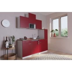 Respekta Küchenzeile KB180WRMI 180 Cm Rot-Weiß -Küchenwerkzeug – los geht’s! 3304870 4384 4