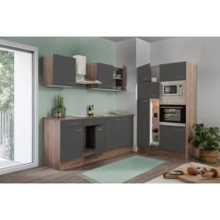 Respekta Küchenzeile KB330EYGMIGKE 330 Cm Grau Seidengl.-Eiche York Nachbildung -Küchenwerkzeug – los geht’s! 384 122020 KB330EYGMIGKE 3