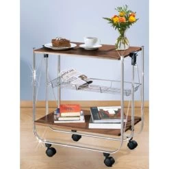 Wenko Servierwagen Dinett Deluxe Nussbaum-Nachbildung -Küchenwerkzeug – los geht’s! 3894458 1068 713003100 2