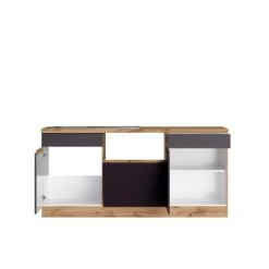 Held Möbel Winkelküche Turin 240 X 300 Cm Graphit-Wotaneiche Ohne E-Geräte -Küchenwerkzeug – los geht’s! 3998 11016600 1114.6311 2a