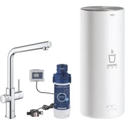 Grohe Einhand-Spültischbatterie Und Boiler Red Duo Size-L Chrom