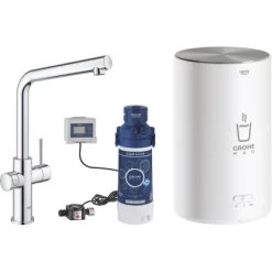 Grohe Einhand-Spültischbatterie Und Boiler Red Duo Size-M Chrom