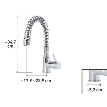 OBI Einhebel-Küchenarmatur Karenga Verchromt 4 OBI Einhebel-Küchenarmatur Karenga Verchromt – Bild 2