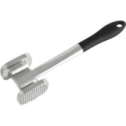 Fackelmann Fleischklopfer Komfort Groß 27,5 Cm X 7,5 Cm Schwarz-Silber