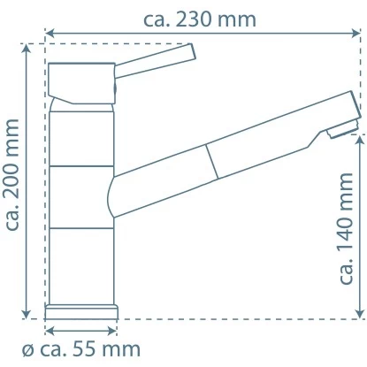Schütte Spültischarmatur Mit Herausziehbarem Auslauf Unicorn Chrom 6 Schütte Spültischarmatur Mit Herausziehbarem Auslauf Unicorn Chrom – Bild 4