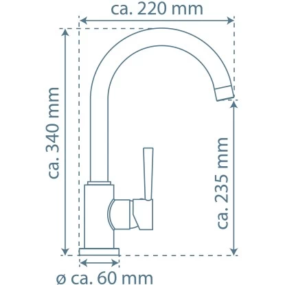 Schütte Spültischarmatur Cornwall Weiß-Chrom 9 Schütte Spültischarmatur Cornwall Weiß-Chrom – Bild 7