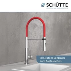 Schütte Spültischarmatur Mit Soft-Touch Schlauch Stilo Chrom-Schwarz -Küchenwerkzeug – los geht’s! 4008431791807 2759 2