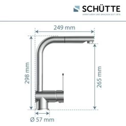 Schütte Spültischarmatur Niederdruck Herausziehbare Auslauf London Chrom 15 Schütte Spültischarmatur Niederdruck Herausziehbare Auslauf London Chrom -Küchenwerkzeug – los geht’s! 4008431797199 2759 7