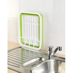 Wenko Geschirrabtropfer Faltbar Weiß-Grün -Küchenwerkzeug – los geht’s! 4008838164853 ambiente 03