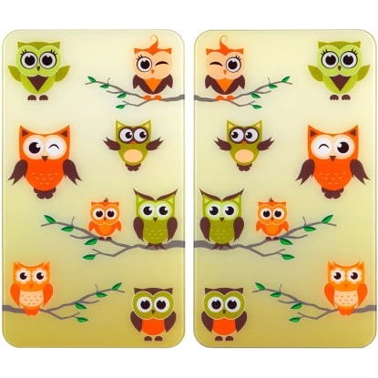 Wenko Herdabdeckplatten Universal Eulenversammlung 2er Set Mehrfarbig 3 Wenko Herdabdeckplatten Universal Eulenversammlung 2er Set Mehrfarbig