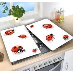 Wenko Herdabdeckplatten Universal Marienkäfer 2er Set Mehrfarbig -Küchenwerkzeug – los geht’s! 4008838235218 1068 03