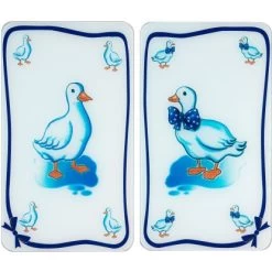 Wenko Herdabdeckplatten Universal Gänse 2er Set Mehrfarbig