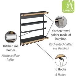 Wenko Küchenregal Magna Schwarz -Küchenwerkzeug – los geht’s! 4008838351895 1068 02