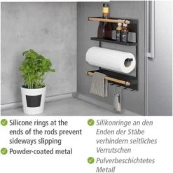 Wenko Küchenregal Magna Schwarz -Küchenwerkzeug – los geht’s! 4008838351895 1068 04