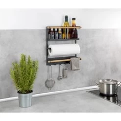 Wenko Küchenregal Magna Schwarz -Küchenwerkzeug – los geht’s! 4008838351895 1068 09