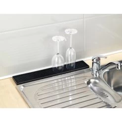 Wenko Abtropfmatte Slim 42 Cm Schwarz -Küchenwerkzeug – los geht’s! 4008838363201 ambiente 01