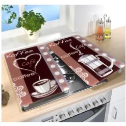 Wenko Herdabdeckplatten Universal Kaffeeduft 2er Set Mehrfarbig -Küchenwerkzeug – los geht’s! 4008838568118 1068 03