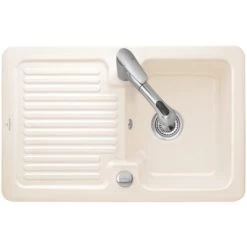 Villeroy & Boch Einbauspüle Condor 45 Ablaufg. Keramik Crema CeramicPlus