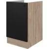 Flex-Well Exclusiv Spülenunterschrank Capri 50 Cm Schwarz Matt-Endgrain Oak -Küchenwerkzeug – los geht’s! 4047584070223 4051 S 03