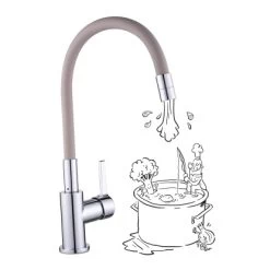 Baliv Küchenarmatur KI-1822 Chrom-Taupe -Küchenwerkzeug – los geht’s! 4048122122169 S03 241120 L