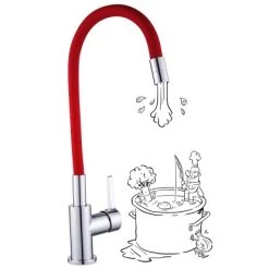 Baliv Küchenarmatur KI-1823 Chrom-Rot -Küchenwerkzeug – los geht’s! 4048122122176 S03 241120 L