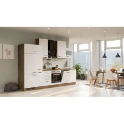 Flex-Well Exclusiv Küchenzeile Vintea 310 Cm Magnolia Matt - Lancelot Oak -Küchenwerkzeug – los geht’s! 4051 AvilaG3102604013cam1