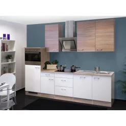 Flex-Well Classic Küchenzeile Florida 280 Cm Weiß-Sonoma Eiche Nachbildung 17 Flex-Well Classic Küchenzeile Florida 280 Cm Weiß-Sonoma Eiche Nachbildung -Küchenwerkzeug – los geht’s! 4051 g 280 2315 015 samoa