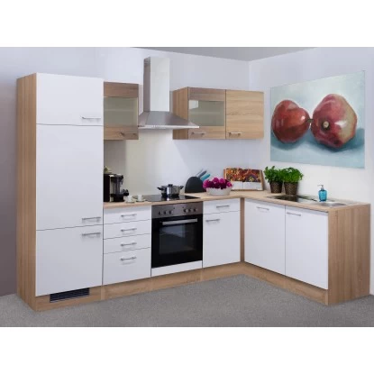 Flex-Well Classic Winkelküche Florida 280 Cm Sonoma Eiche-Weiß 6 Flex-Well Classic Winkelküche Florida 280 Cm Sonoma Eiche-Weiß – Bild 4