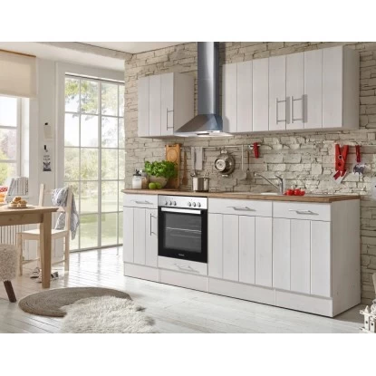 Respekta Premium Küchenzeile Landhaus 220 Cm Lärche Weiß Matt (DAH CH22078IXB) 5 Respekta Premium Küchenzeile Landhaus 220 Cm Lärche Weiß Matt (DAH CH22078IXB) – Bild 3