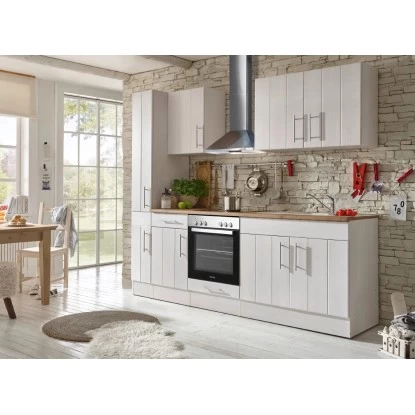 Respekta Premium Küchenzeile Landhaus 240 Cm Lärche Weiß Matt 5 Respekta Premium Küchenzeile Landhaus 240 Cm Lärche Weiß Matt – Bild 3