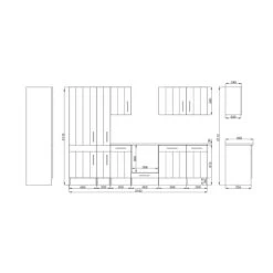 Respekta Premium Küchenzeile Landhaus 310 Cm Lärche Weiß Matt -Küchenwerkzeug – los geht’s! 4080891 4384 3