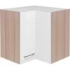 Flex-Well Exclusiv Eck-Hängeschrank Abaco 60 Cm X 60 Cm Perlmutt Glänzend-Akazie -Küchenwerkzeug – los geht’s! 436629 4051 he60abaco