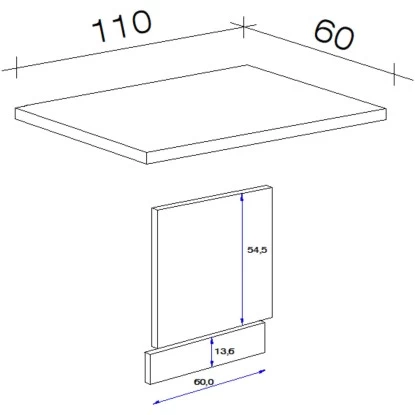 Flex-Well Exclusiv Geschirrspüler-Paket Teilintegriert Valero Weiß-Eiche 4 Flex-Well Exclusiv Geschirrspüler-Paket Teilintegriert Valero Weiß-Eiche – Bild 2
