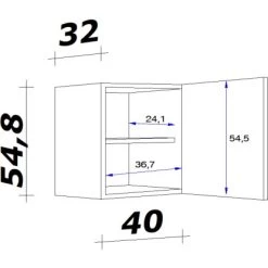 Flex-Well Exclusiv Hängeschrank Joelina 40 Cm Weiß 5 Flex-Well Exclusiv Hängeschrank Joelina 40 Cm Weiß -Küchenwerkzeug – los geht’s! 452608 4051 5