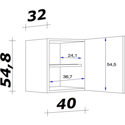 Flex-Well Exclusiv Hängeschrank Joelina 40 Cm Weiß 4 Flex-Well Exclusiv Hängeschrank Joelina 40 Cm Weiß – Bild 2