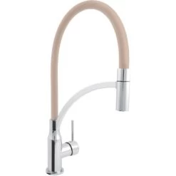 AquaSu Einhebelmischer Küchenarmatur Lago Plus Chrom-Creme