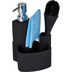 Wenko Spül-Set Empire Schwarz 19 Cm X 11 Cm X 12,5 Cm -Küchenwerkzeug – los geht’s! 454037 1068 4