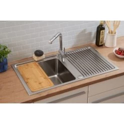 Respekta Einbauspüle Chicago 86 Cm X 50 Cm Edelstahl 34 Respekta Einbauspüle Chicago 86 Cm X 50 Cm Edelstahl -Küchenwerkzeug – los geht’s! 45546 4384 CHICAGO86X50 13