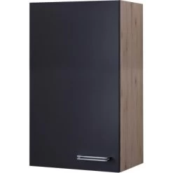 Flex-Well Exclusiv Hängeschrank Groß Lara 50 X 89 Cm Anthrazit-San Remo Eiche