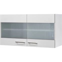 Flex-Well Exclusiv Glas-Hängeschrank Joelina 100 Cm Weiß
