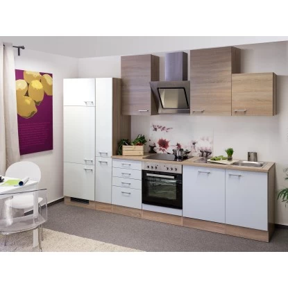 Flex-Well Classic Küchenzeile Florida 310 Cm Sonoma Eiche-Weiß 6 Flex-Well Classic Küchenzeile Florida 310 Cm Sonoma Eiche-Weiß – Bild 4