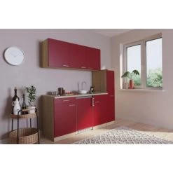 Respekta Küchenzeile KB180ESR 180 Cm Rot-Eiche Sonoma Sägerau Nachbildung -Küchenwerkzeug – los geht’s! 4977997 4384 4