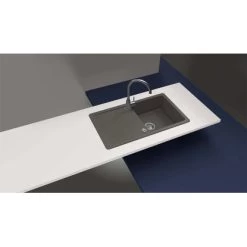 Granitspüle Altena D-100 Inkl. Küchenarmatur Simi 50 Cm X 86 Cm Onyx -Küchenwerkzeug – los geht’s! 509101 3587 4